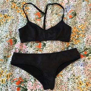 H&M sleek black bikini!!!